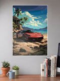 Aesthetic Ferrari Car Poster