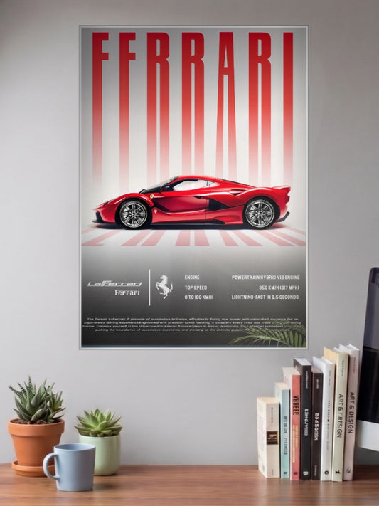 LaFerrari Prancing Horse Cars Poster