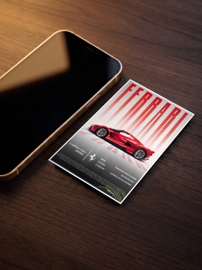 LaFerrari Prancing Horse Cars Poster