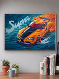 Toyota Supra Car Poster