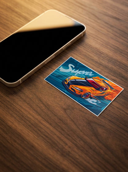 Toyota Supra Car Poster