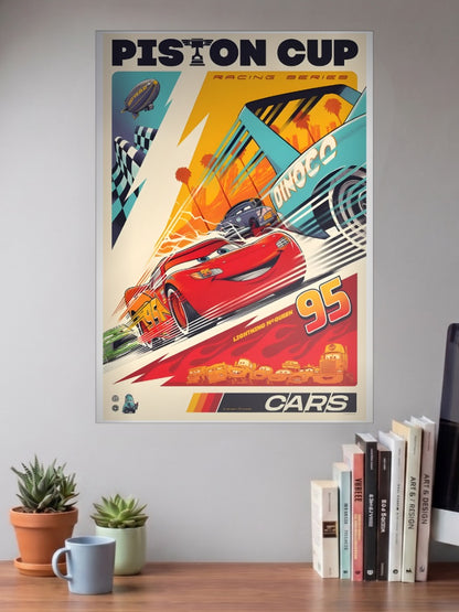 Lightning McQueen Piston Cup Disney Poster