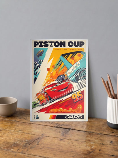 Lightning McQueen Piston Cup Disney Poster