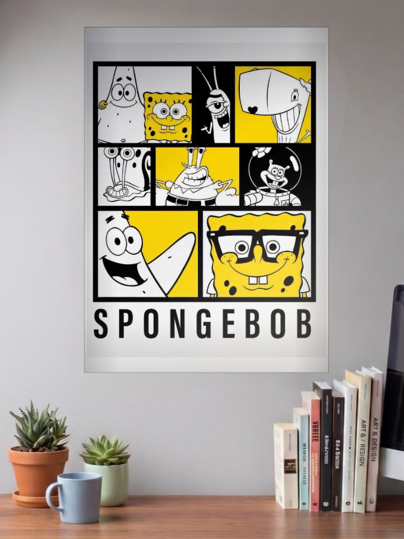 SpongeBob Graphic Cartoon Poster