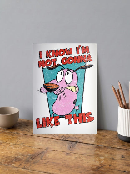 Courage the Cowardly Dog Cartoon Poster