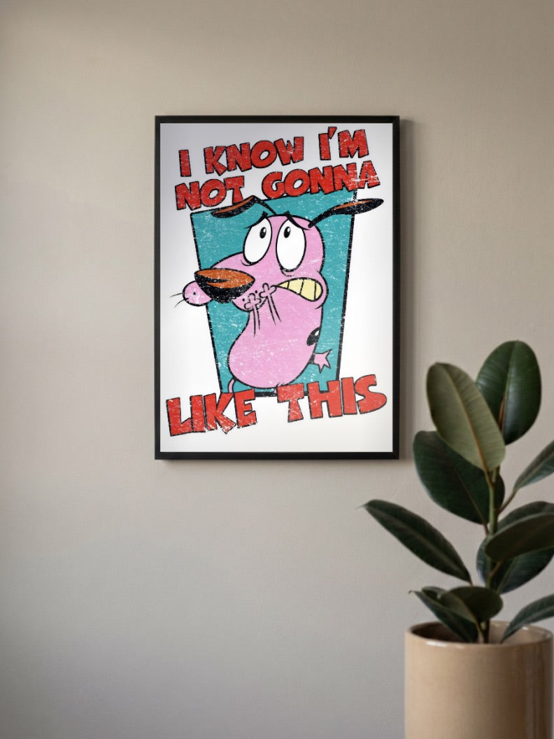 Courage the Cowardly Dog Cartoon Poster