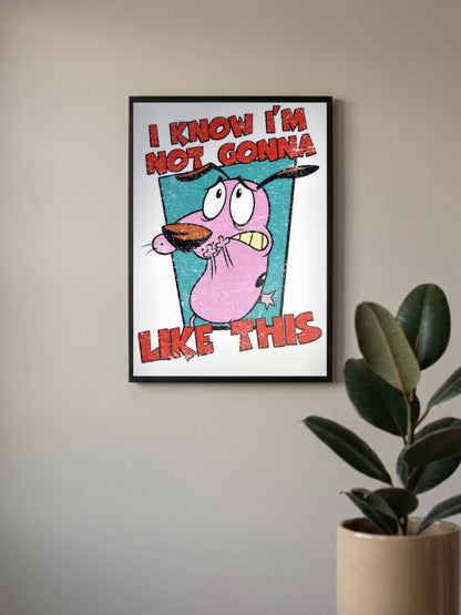Courage the Cowardly Dog Cartoon Poster