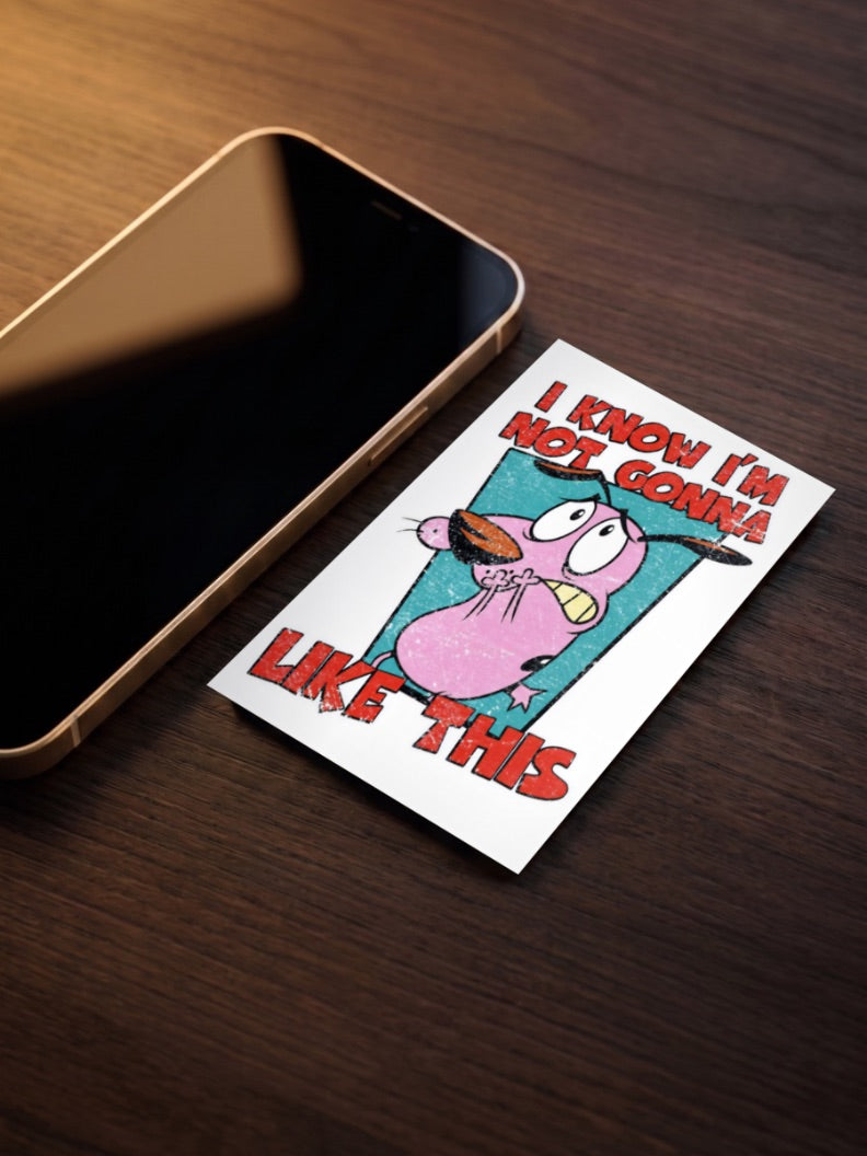 Courage the Cowardly Dog Cartoon Poster