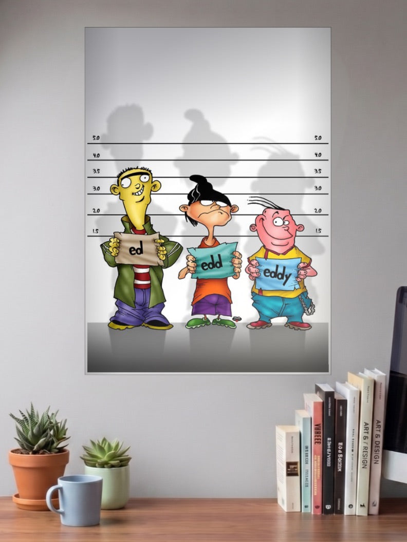 Ed Edd n Eddy Mugshot Cartoon Poster