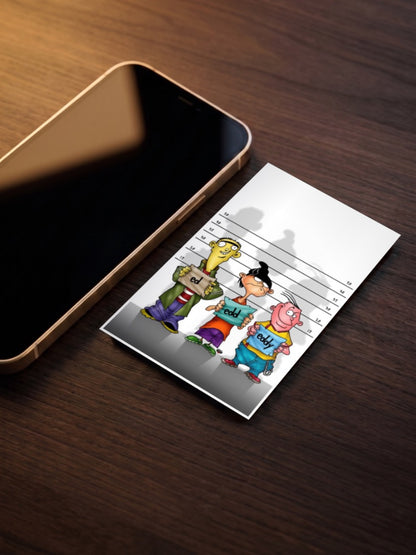 Ed Edd n Eddy Mugshot Cartoon Poster