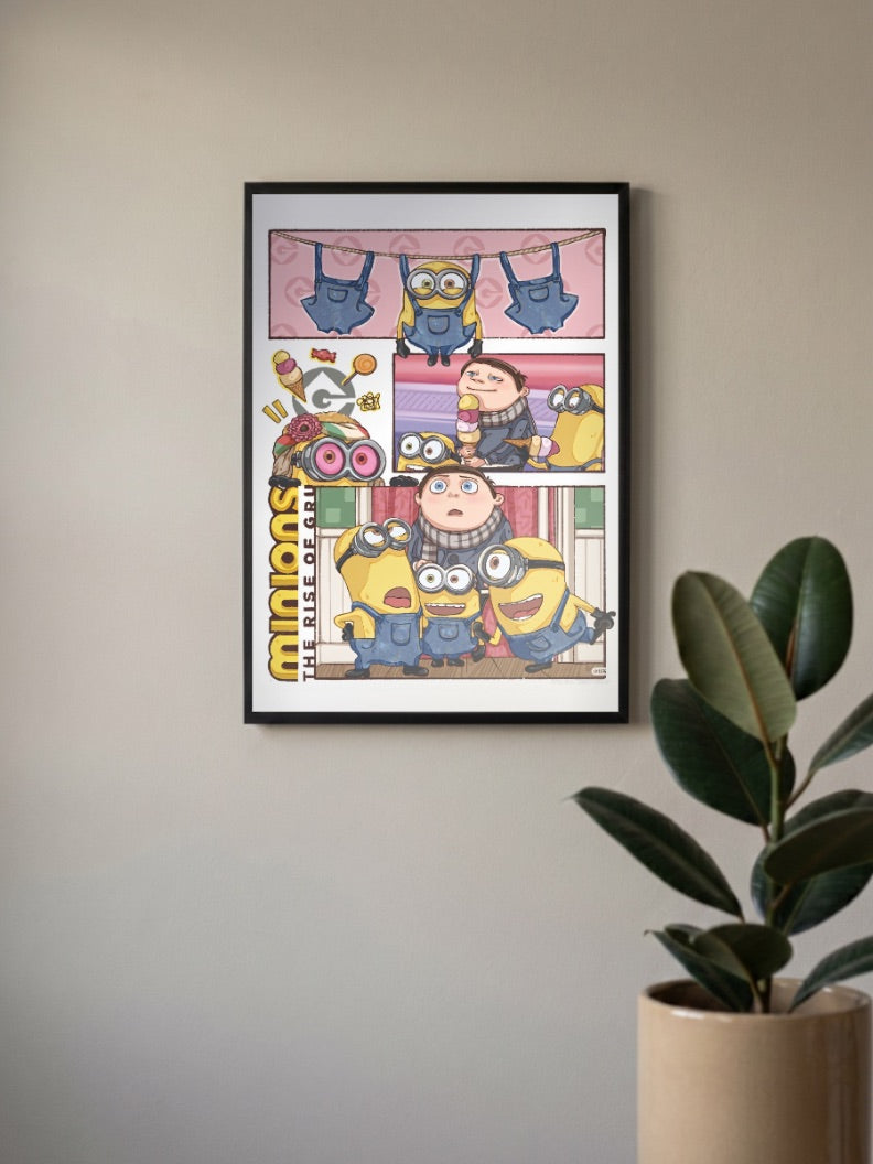 Minions Rise of Gru Cartoon Poster