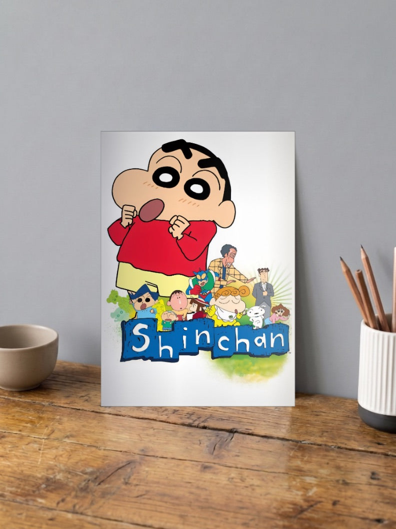 Crayon Shin Chan Family Cartoon Poster