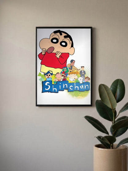 Crayon Shin Chan Family Cartoon Poster