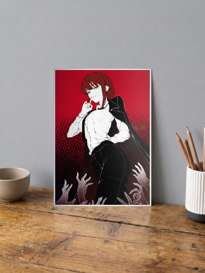 Makima Chainsaw Man Poster