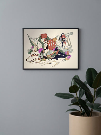 Chainsaw Man - Shunga Poster