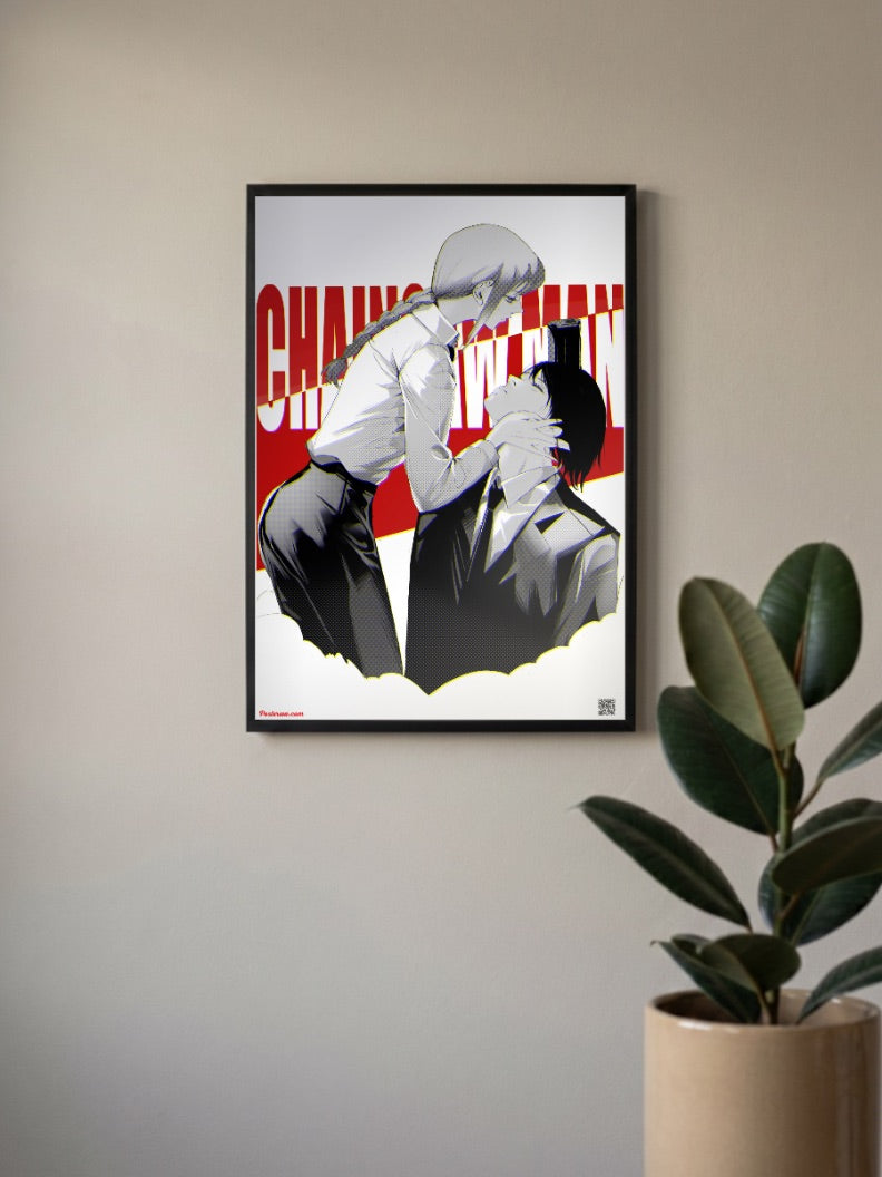 Makima and Hayakawa Poster