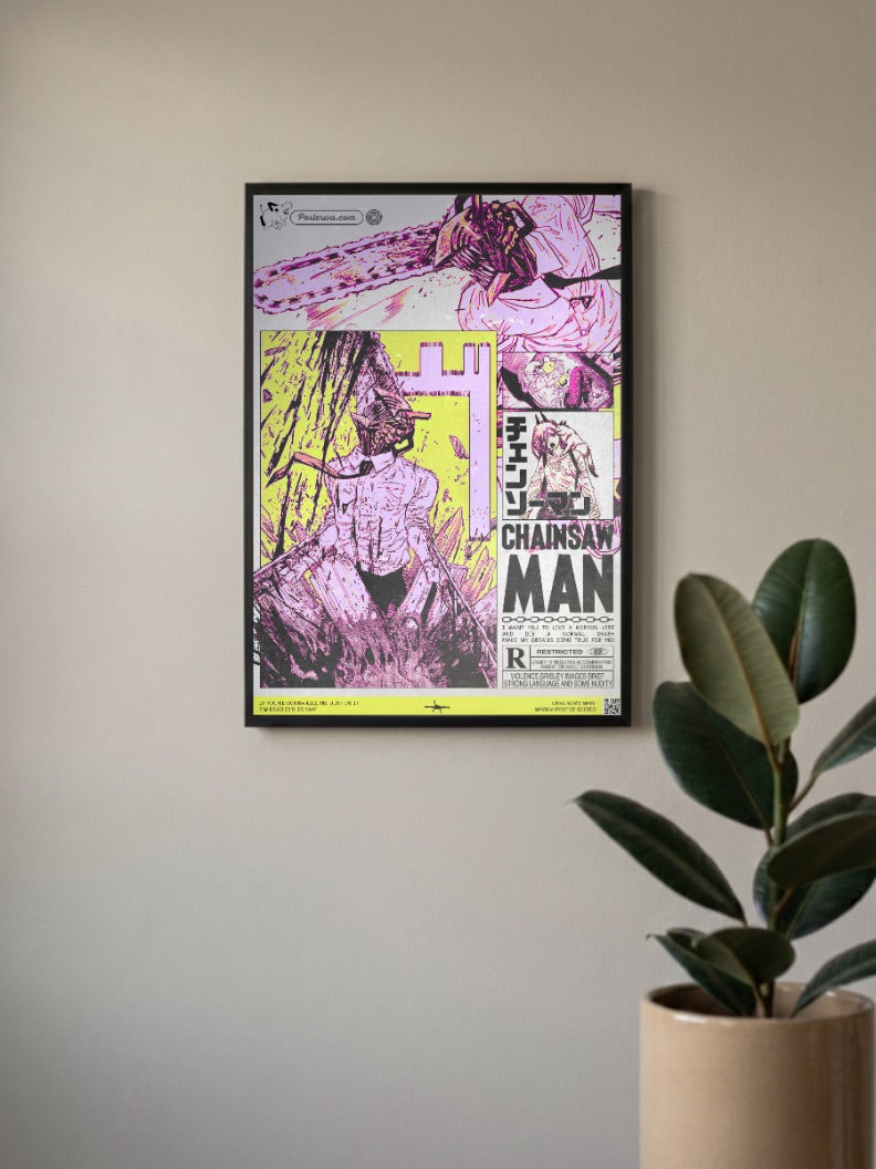 Chainsaw Man Manga Cover Poster