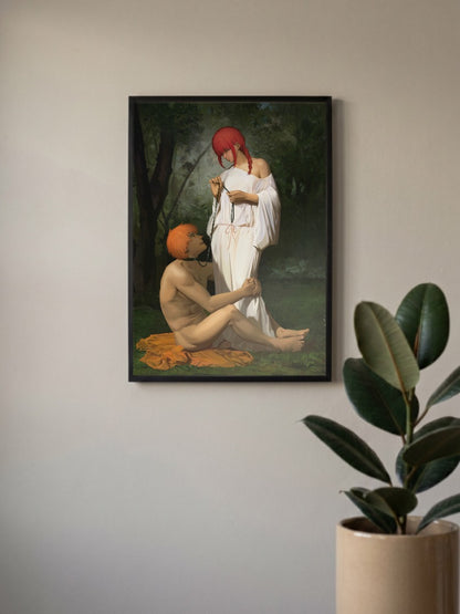 Denji and Makima Chainsaw Man Anime Poster
