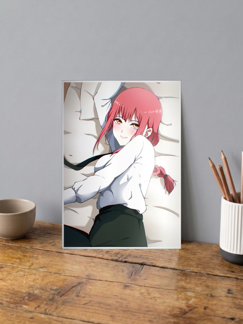 Makima Braid Chainsaw Man Anime Poster