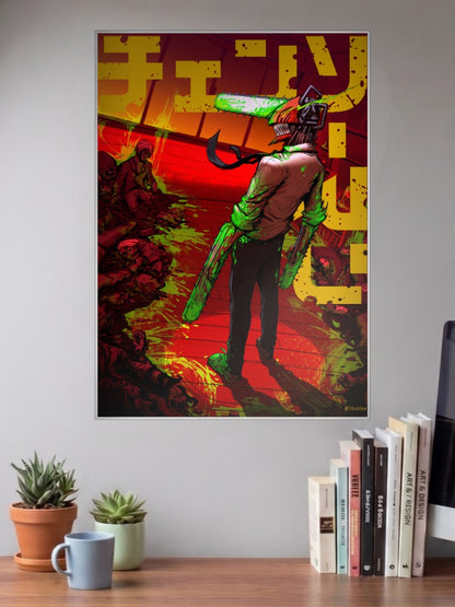 Denji Chainsaw Form Chainsaw Man Anime Poster