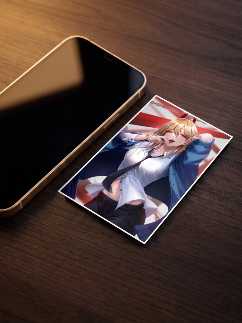 Power Horns Chainsaw Man Anime Poster