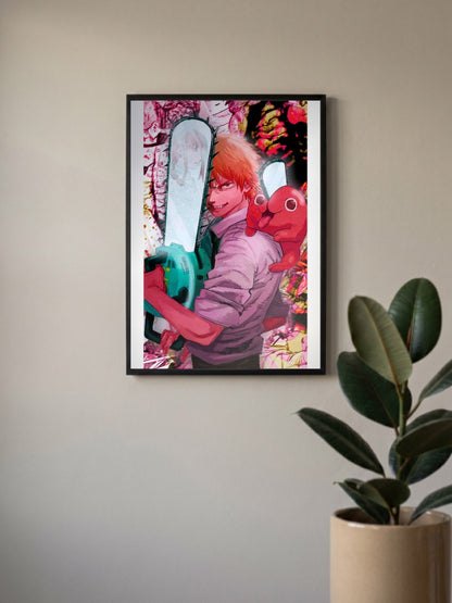 Denji and Pochita Poster