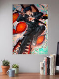 Aki Hayakawa Sword Chainsaw Man Anime Poster
