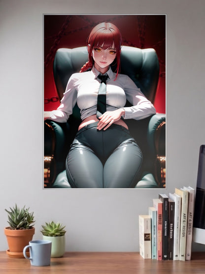 Makima Formal Chainsaw Man Anime Poster