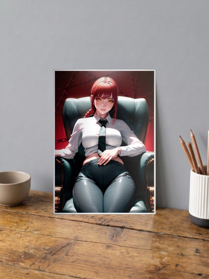 Makima Formal Chainsaw Man Anime Poster