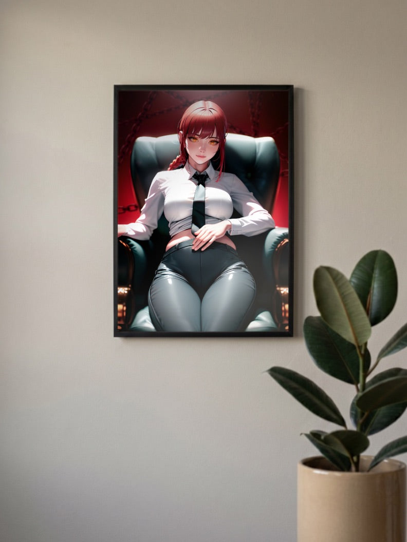 Makima Formal Chainsaw Man Anime Poster