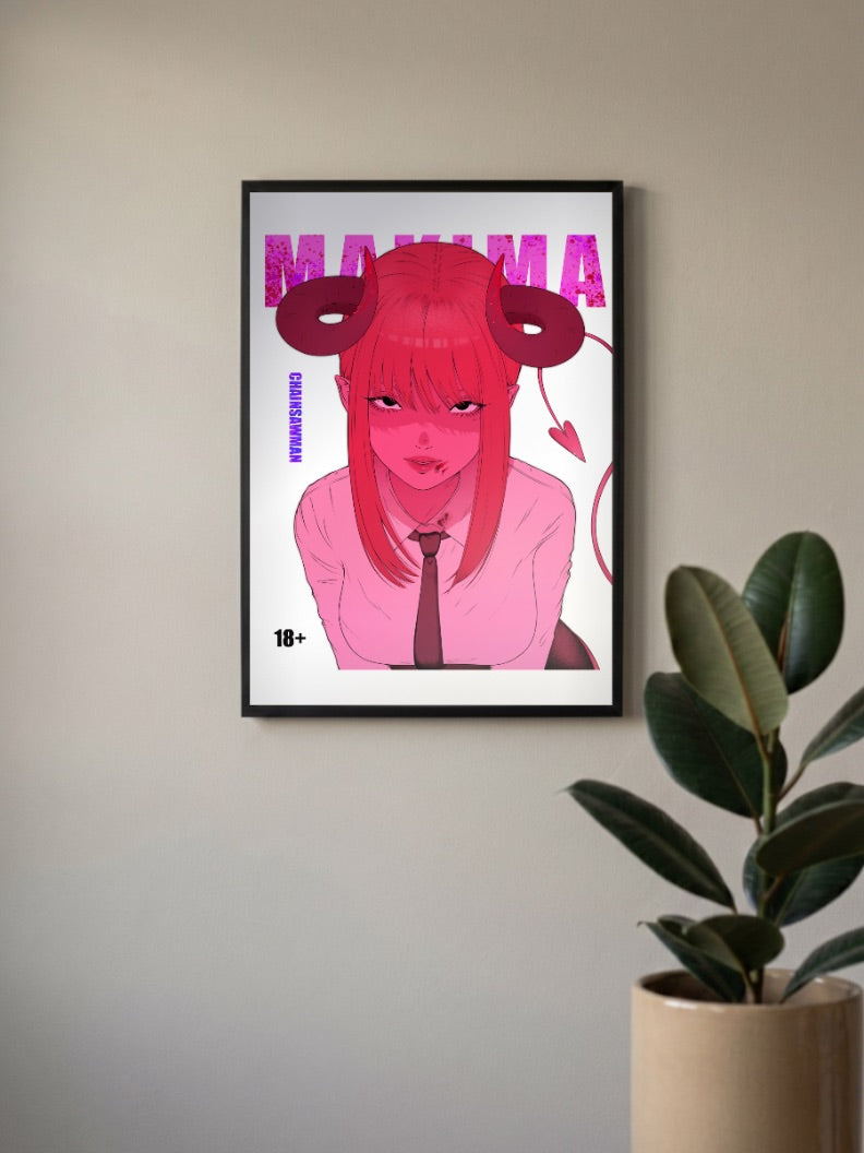 Makima Chainsaw Man Poster
