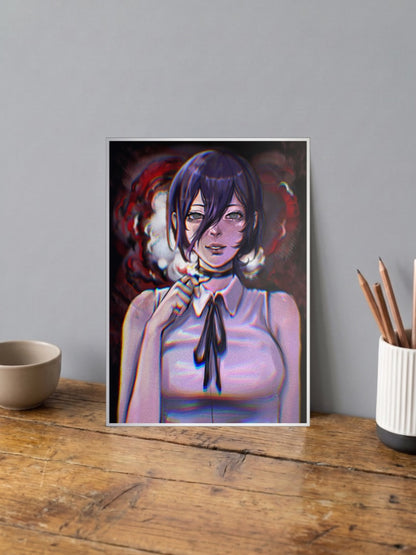 Reze Bomb Devil Chainsaw Man Anime Poster