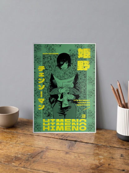 Himeno Chainsaw Man Anime Poster