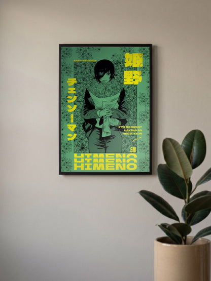 Himeno Chainsaw Man Anime Poster