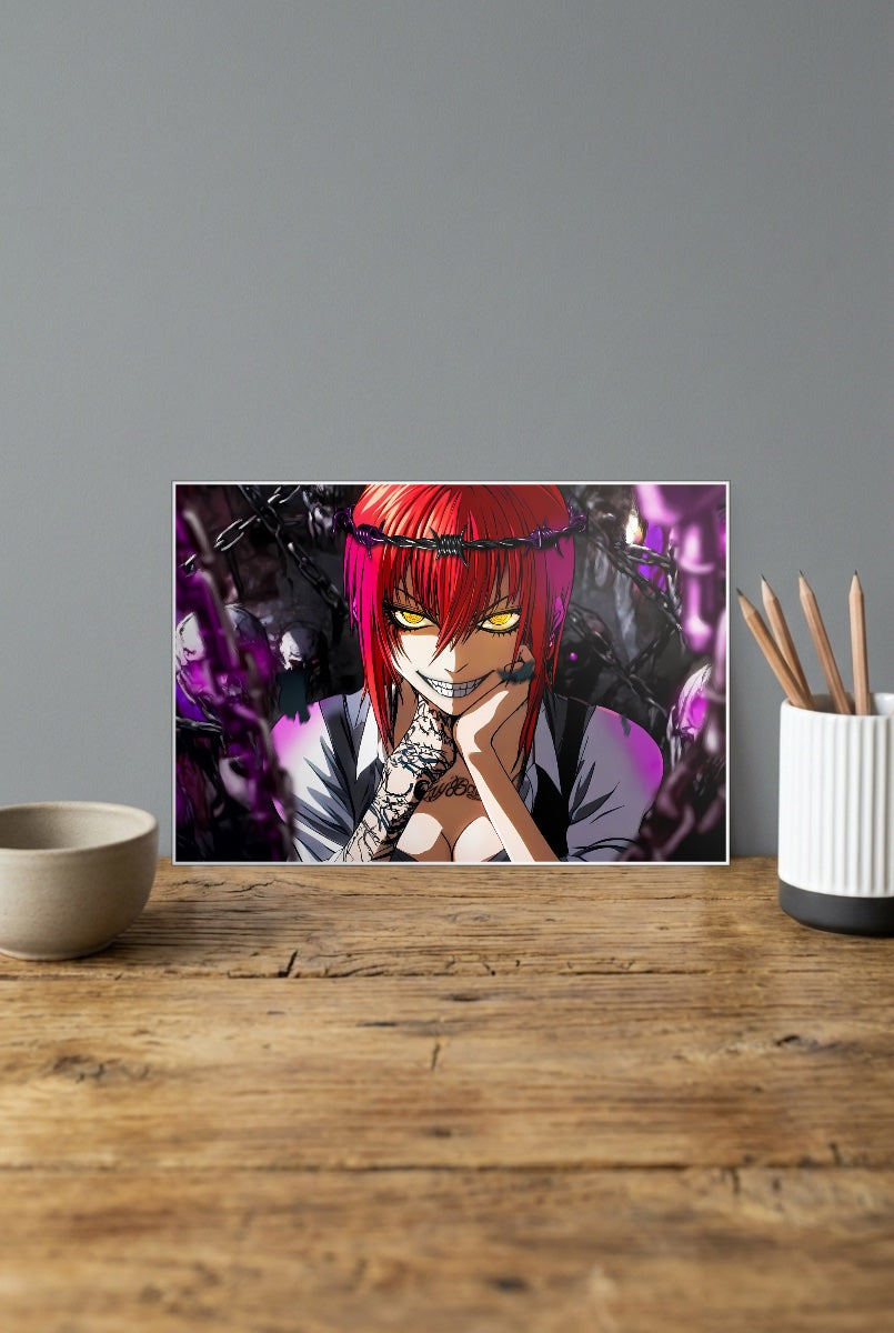 Makima Chainsaw Man Anime Poster