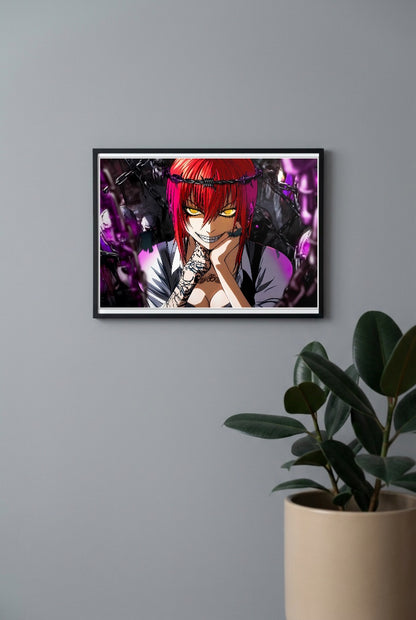 Makima Chainsaw Man Anime Poster