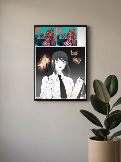 Makima x Power Poster