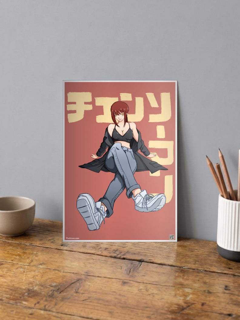 Makima Street Style Poster