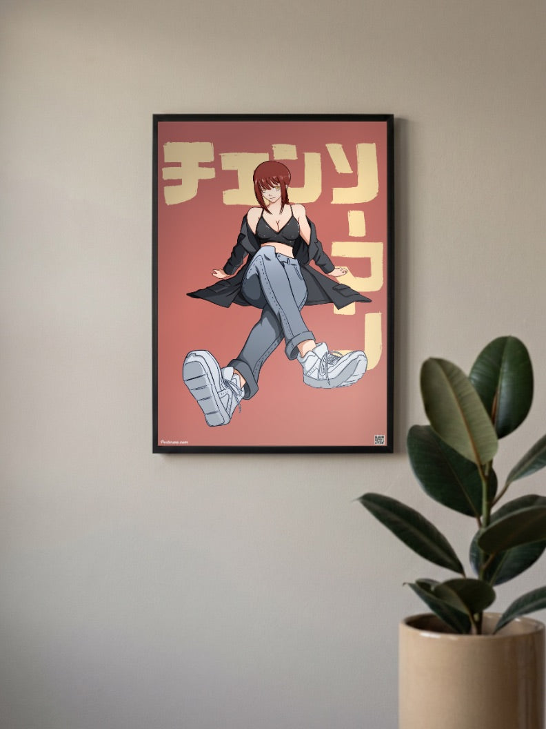 Makima Street Style Poster