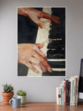 Piano Hands Art Poster