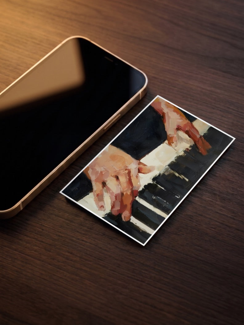 Piano Hands Art Poster