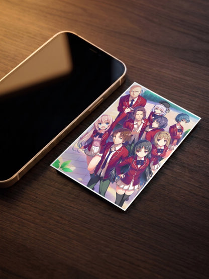 Classroom Elite Red Uniforms Anime Poster