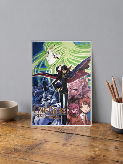Code Geass Lelouch Key Art Anime Poster