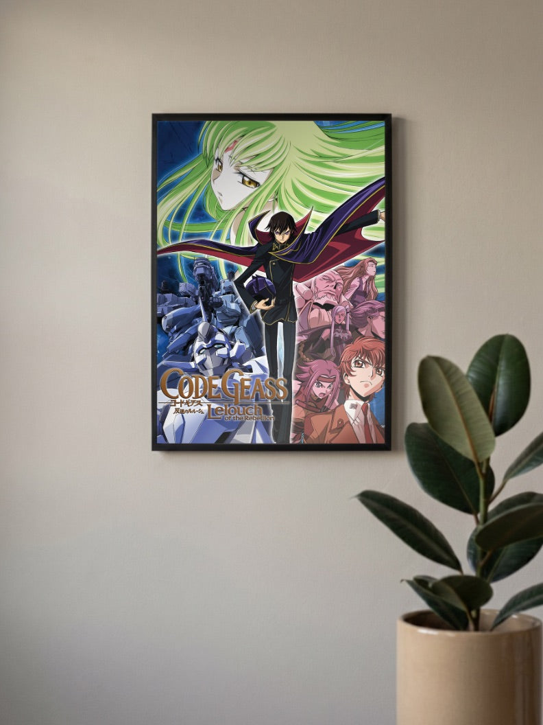 Code Geass Lelouch Key Art Anime Poster