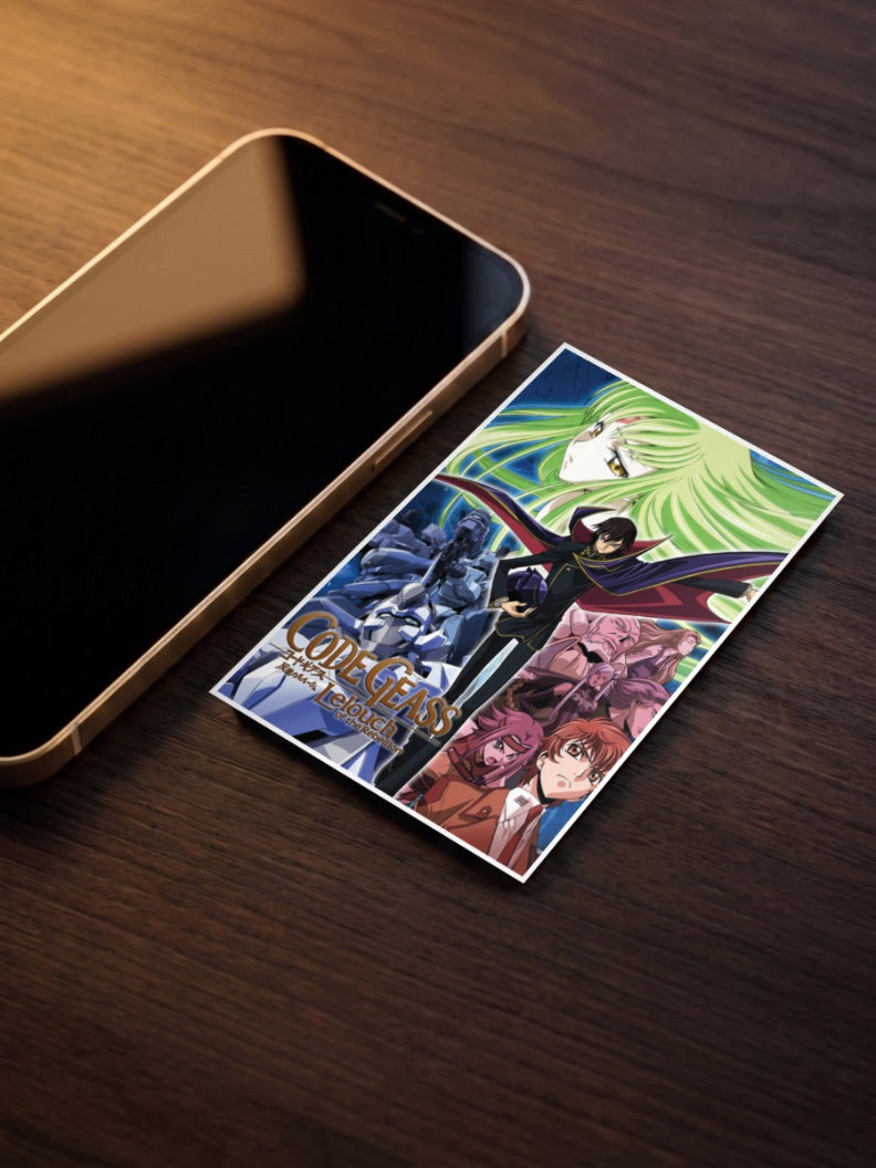 Code Geass Lelouch Key Art Anime Poster