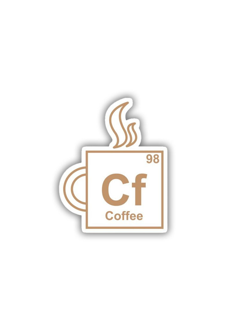 CF - Coffee  Sticker