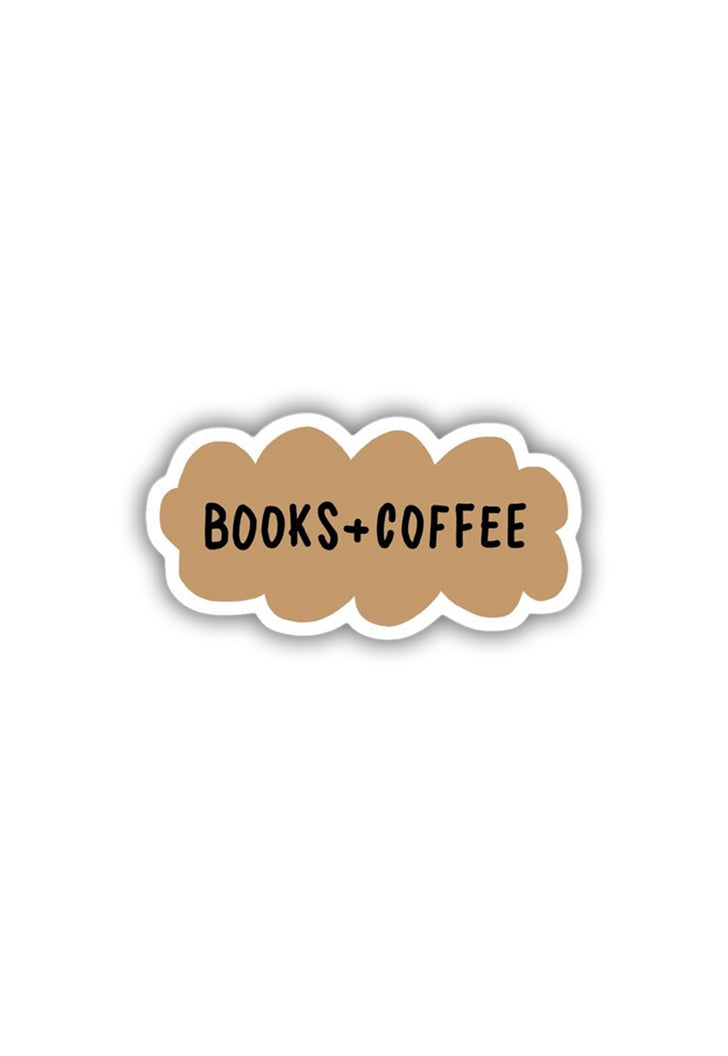 Books Coffee  Sticker