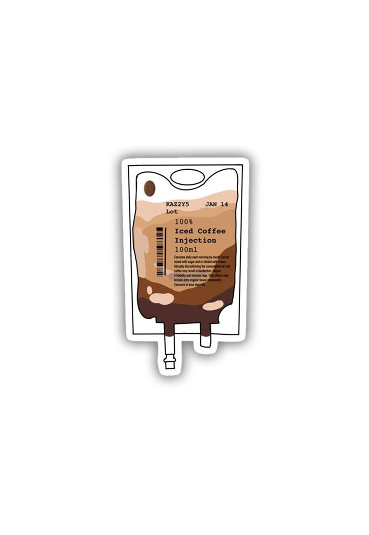 Iced Coffee Injection  Sticker