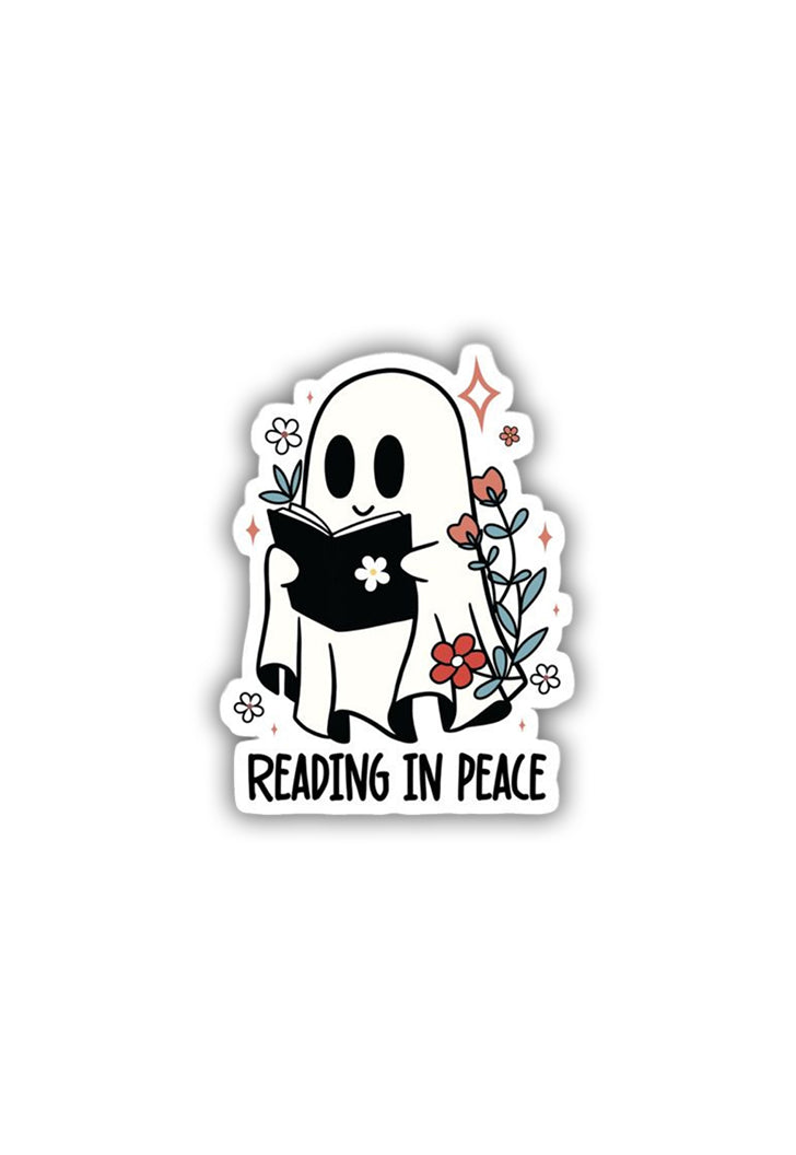 Reading In Peace  Sticker