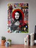 Monalisa Abstract Poster